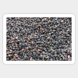 Wet rocks on the beach Sticker